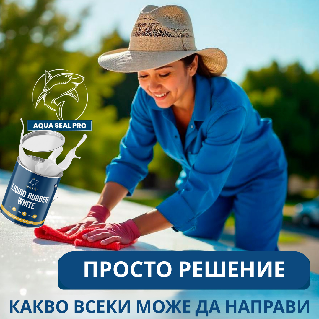 AQUA SEAL PRO – ВОДОУСТОЙЧИВА ТЕЧНА ГУМА В БЯЛ ЦВЯТ